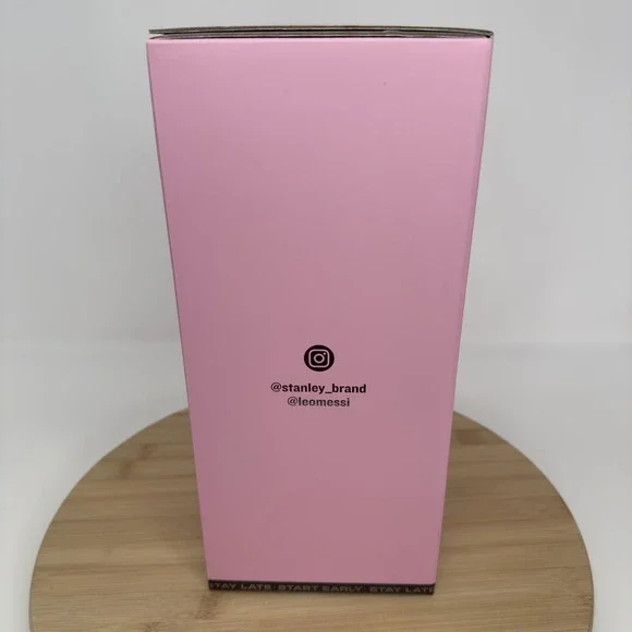 Stanley Messi GOAT Quencher ProTour Tumbler 40oz Pink Insulated Handle Lid Straw - Picture 5 of 12